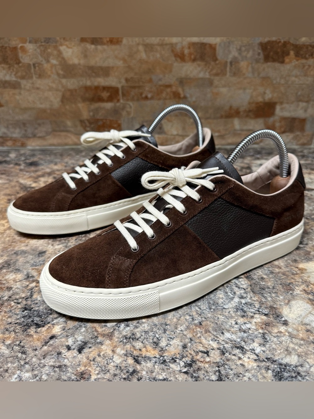 Common Projects Mens Winter Achilles Leather Suede Low-Top Sneaker Sz 40 US 7.5
